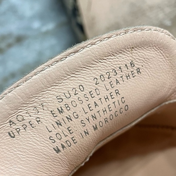 J.Crew CECILE SNAKE EMBOSSED Leather Smoking Driving Loafers Flats Slip Ons - Picture 3 of 11